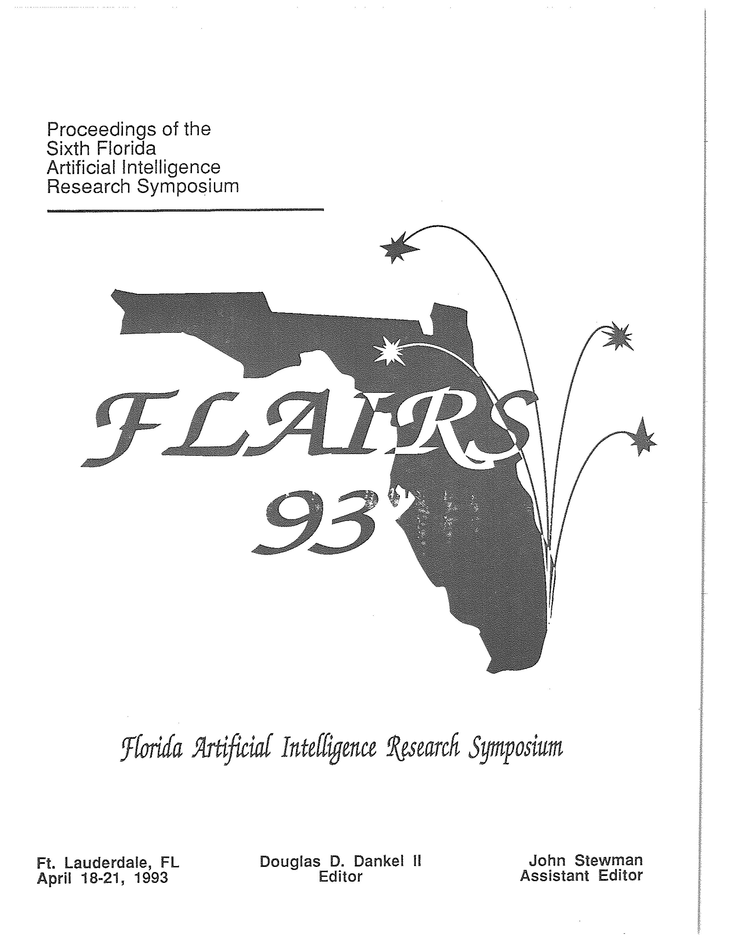 Proceedings of FLAIRS-6, cover