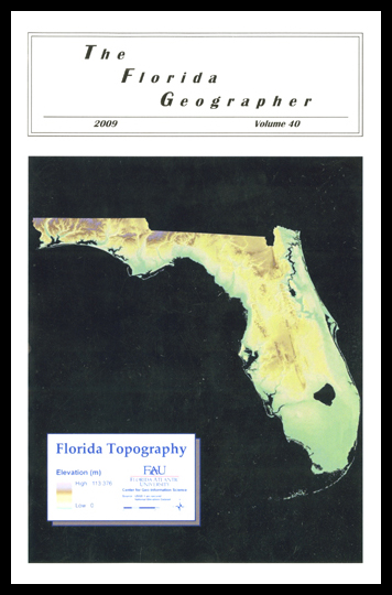 					View Vol. 40 (2009): The Florida Geographer
				