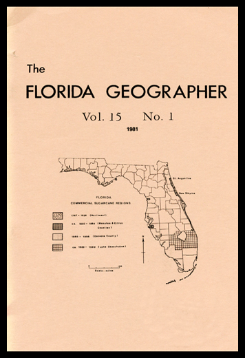 					View Vol. 15 (1981): The Florida Geographer
				