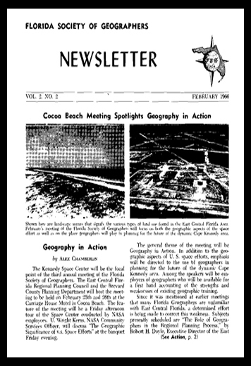 					View Vol. 2 No. 2 (1966): The Florida Geographer
				
