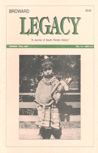 					View Vol. 16 No. 3-4 (1993): Broward Legacy
				