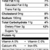 Nutrition label